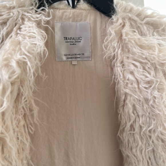 $65 EUC ZARA TRAFALUC Faux Vest in light pink SZ M in perfect condition - Picture 4 of 4